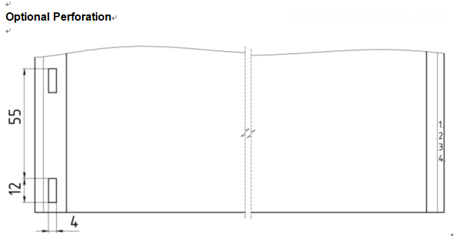 Architectural cladding profile geometry आर्किटेक्चरल क्लैडिंग प्रोफ़ाइल ज्यामिति और इंटरलॉकिंग विशिष्टताएँ