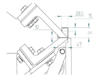 8M Long Folder Slitter Profile Drawing