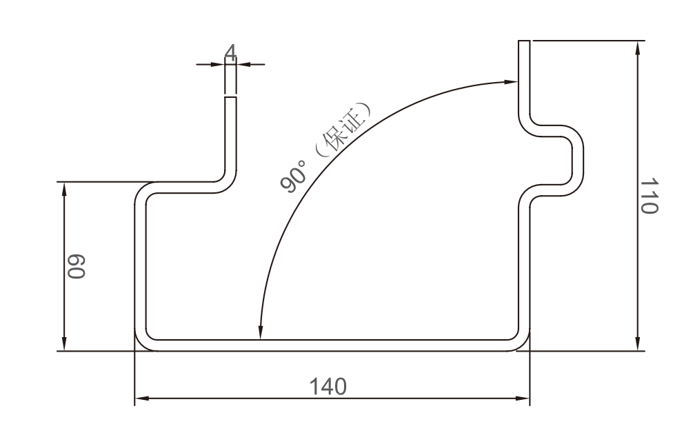 YX110-140 bottom-beam section