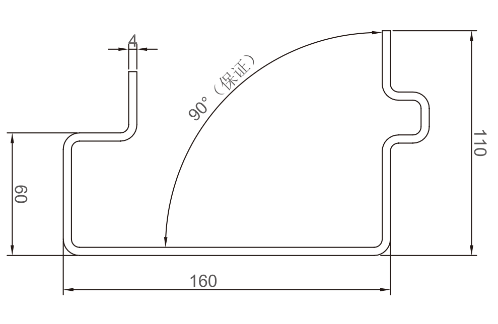 YX110-160 bottom-beam section