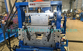 Post-cutting device on the BMS hat-profile configuration